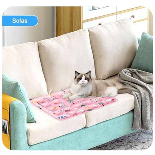 Dog Cooling Pad, Gel-Filled Pet Cooling Mat, Cat Summer Crate Mat, Self Pressure Activated Bed, for Travel, Car Seat, Camping, Outdoor, Indoor, Crate, Floor, Sofa, Kennel