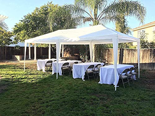 Quictent 10x20 Party Tent Gazebo Wedding Canopy Tent for Parties BBQ Shelter Pavilion with Removable Church Sidewalls & Elegant Church - size: 10'x20'-standard
