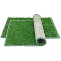 Artificial Grass Pad for Dogs (2 Pack),Replacement Fake Grass Turf Mat for Puppy Indoor Potty Training, Reusable Dog Pee Grass Patch,Easy to Clean & Strong Permeability (20"x25"-Hemmed Edge Grass) - size: 20"x25" Hemmed Edge