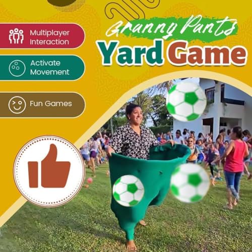 SirChic Giant Granny Pants Yard Game Set, Giant Outdoor Tossing Game for Adults & Family Parties, Team Relay Lawn Fun - color: RPYL