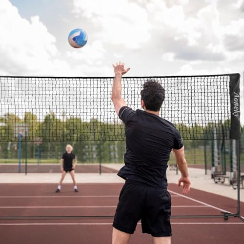 Aoneky Mini Portable Tennis Net for Driveway - Kids Soccer Tennis Net - Pickleball Net - size: 20 Feet