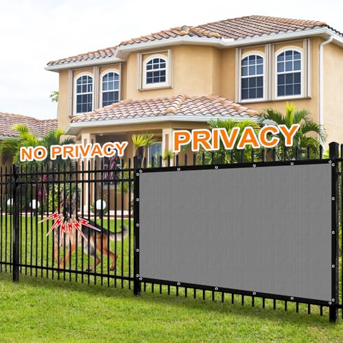 Artpuch Pergola Shade Cover with Grommets 6x10 FT 90% UV Block Outdoor Sun Shade Cloth Privacy Screen for Patio (Customized Available) Light Grey - color: Light Grey, size: 0 6' x 1 0'