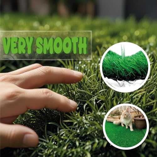 2-Pack Artificial Grass Pad for Dogs 20x25 Inch Reusable Potty Turf Mat Replacement Grass for Dog Tray Indoor Pet Training Pee Pad