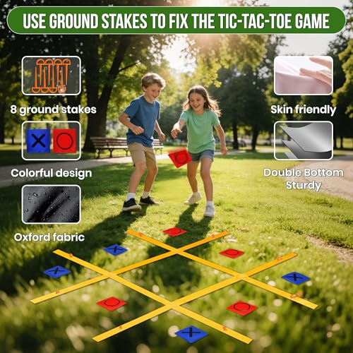 Outdoor Games Kit,Outside Toys,39 Pieces Outdoor Carnival Games,Yard Game,Potato Sack Race Bags for Kids Adults, Egg Spoon Relay Race, 3 Legged Race Bands, Birthday Party Yard Lawn Easter Games