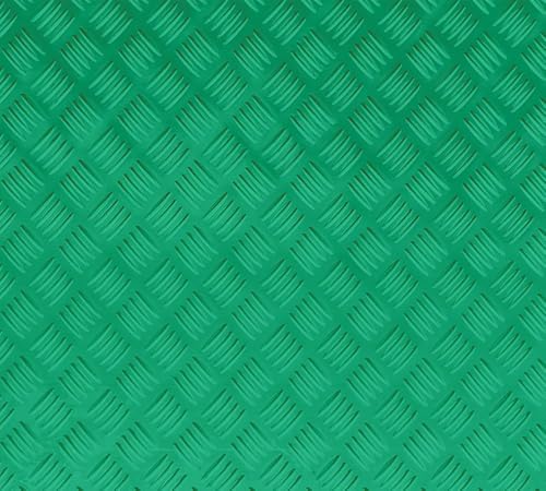 Mytee Products 3' x 8' Green Ground Protection Mats with Double Sided Diamond Plated Tread Design - High Density Polyethylene Mat, Easily Supports 90 Ton Loads on Lawns, Dirt, and Any Other Areas - color: Green, size: 1 - Pack