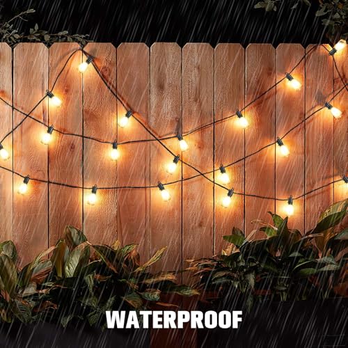 Solar String Lights Outdoor Waterproof 100ft with 52 Shatterproof,Solar Lights Outdoor Remote ST38 Vintage Edison Bulbs,Salor Ourdoor Light Hanging Lights Waterproof for Outside Backyard
