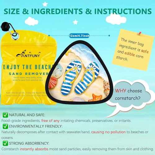 Triangle Sand Remover for Beach Cleaner Eraser for Women Beach Towel Travel Blanket Clip 2 4 6 Quick Dry Oversized Extra Large Thick Think Cloud Turkish Microfiber Bulk Packs Mat Sand Free Sandproof - color: 1pcs Slipper Yellow