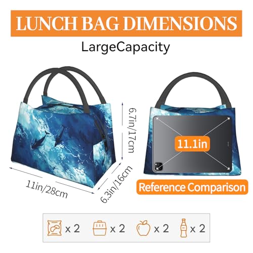 Classic Car Reusable Lunch Box,Countryside Scene with Tree and Vehicle Lunchbox for Men Boys,Insulated Lunchbag,11in*6.3in*6.7in,Gifts Makeup Bag,Portable Handbag for Picnic Work Travel Hiking - color: Car 01