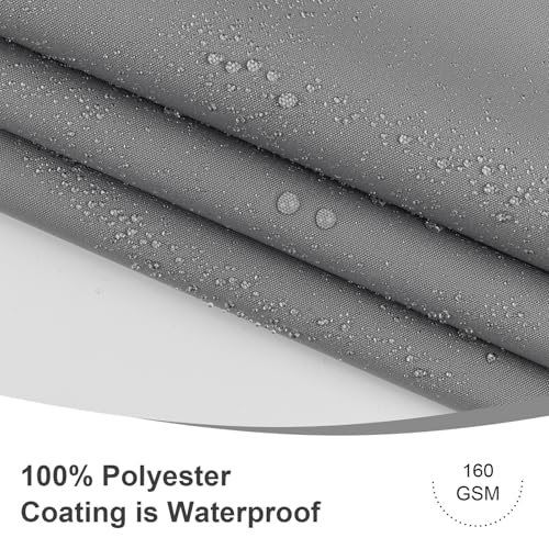 LOVE STORY 3' x8' Gray Waterproof Balcony Privacy Screen Cover - Opaque Fence Covering Privacy, 100% Polyester Fabric, UV Protection Shield for Apartment Railing,Outdoor Patio, Deck, Porch - color: Gray, size: 0 3' x 0 8' -PES
