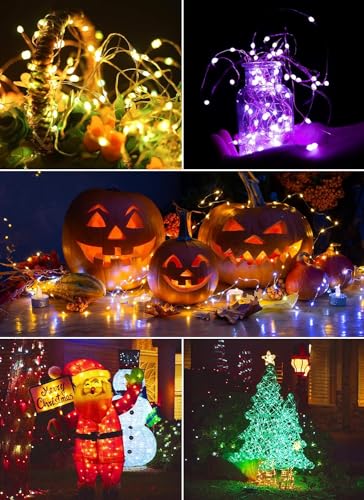 Minetom Color Changing Fairy String Lights: 66 Feet 200 Led Waterproof Twinkle Lights with Remote and Plug and 4 Light Modes for Craft Bedroom Ceiling Wedding Christmas 16 Colors - color: 16 Colors, size: 66 FT