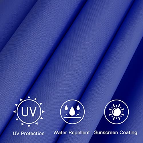 Sunnyglade 7.5ft Patio Umbrella Replacement Canopy Market Umbrella Top Outdoor Umbrella Canopy with 6 Ribs - color: Navy Blue