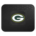 FANMATS 9994 Green Bay Packers Back Row Utility Car Mat - 1 Piece - 14in. x 17in., All Weather Protection, Universal Fit, Molded Team Logo