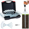 8" Screw in Tent Stakes Heavy Duty, Ground Anchors Screw in, Metal Threaded Tent Spikes, Camping Pegs for Canopies & Gardening Inflatable Decor (20 PCS Luminous) - style: 20 PCS Luminous
