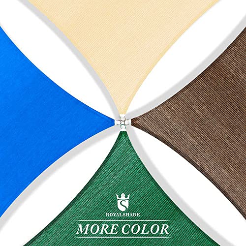 Royal Shade 7' x 13' Beige Rectangle Square Sun Shade Sail Order to Make RTAPR1013 Canopy, UPF50+ 95% UV Blockage, 200GSM Commercial Standard Heavy Duty, 3 Years Warranty (We Make Custom Size) - color: Beige, size: 7' X 13' Custom Size