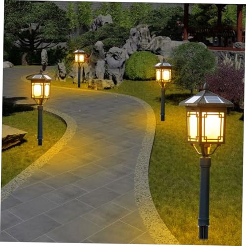 Lawn Light Accessories 15Pcs Solar Light Poles with Stakes and Connector Kit for Outdoor Landscape Path Lighting Extension