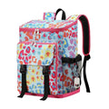 DYSHAYEN Cooler Backpack,Lightweight Backpack Cooler Insulated Leak Proof,30 Cans Soft Cooler Bag for Beach,Camping,Beach,Picnic,Lunch - color: Multi Leopard