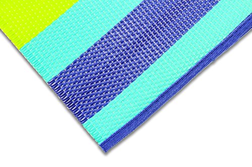 Camco Handy Mat with Strap - Perfect for Picnics, Beaches, RV and Outings - Green/Turquoise - 60" x 78" (42806) - color: Green/Turquoise, size: 5' x 6'6" (Rectangular)