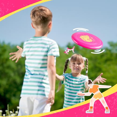 Frisbee Go Flying Disc, 9 Inch Lightweight Sports Disc for Beginners Outdoor Beach Backyard Lawn Park Camping Family Activity Game - 70g - color: V3