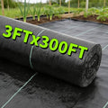 AMAGABELI GARDEN & HOME 3ft x 300ft Weed Barrier Landscape Fabric 3.2oz Plastic Garden Cloth Heavy Duty Weed Control Blocker Mat Gardening Ground Cover Woven Geotextile Fabric Driveway Underlayment - size: 3.2oz-3x300ft
