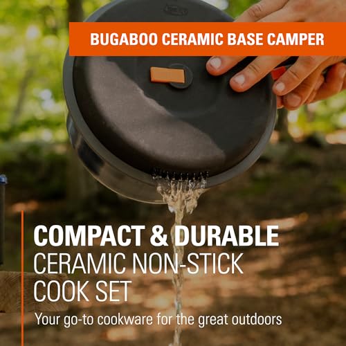 GSI Outdoors Bugaboo Base Camper, High-Efficiency Cookset – Ceramic Non-Stick Coated - size: Small