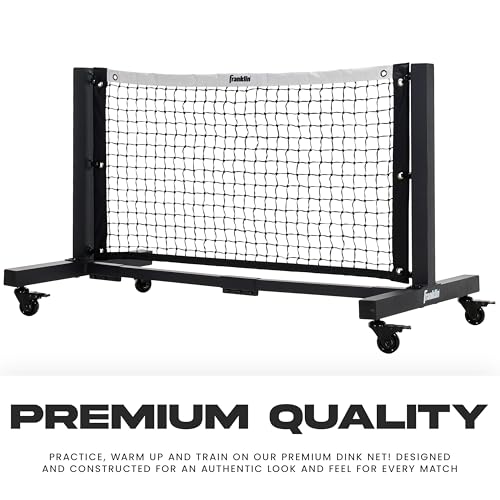 Franklin Sports Dink Pickleball Net - Portable 5' Foot Outdoor Pickleball Net for Regulation Court - Portable Aluminum Construction + Carry Bag for Driveway, Backyard + More