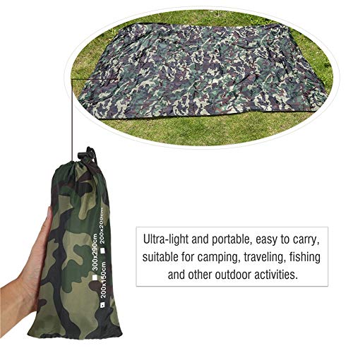 Camping Tarp Ground Cloth, Lightweight Compact Tent Tarp, Multifunctional Outdoor Pocket Blanket with Carrying Bag for Camping, Hiking, Backpacking - size: 6.5*4.7'