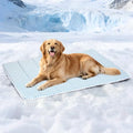 Cooling Dog Mat Q-Max>0.5 - Rapid Cooling Tech, Thin Breathable Crate Pad, Portable Washable Summer Mat, Chill Soothing Fabric - 41"x27" Extra Large Dog, Blue - color: Blue, size: 41"L x 27"W x 0.8"H