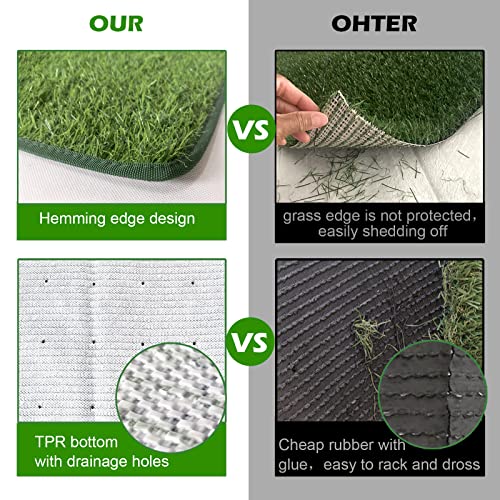 Artificial Grass Turf Pad for Dog Potty Training 22 x34 in (Replacement Grass)