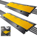 Pyle Durable Cable Protective Ramp Cover - Supports 33000lbs 4-Channel Heavy-Duty Cord Protection w/Flip-Open Top Cover, 31.5” x 16.1” x 3.14” Cable Concealer for Indoor/Outdoor, 2 Pack PCBLCO106X2 - style: 2 Pack