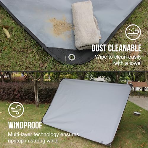 LYN Heavy Duty Emergency Blanket Survival Gear Waterproof Insulated Blanket Emergency Tarp for Camping, Hiking, Bushcraft - color: Gray