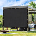 Artpuch Outdoor Pergola Shade Cover 4x5 FT Sun Shade Cloth with Grommets Black Commercial Grade Patio Privacy Screen Shade Canopy (Customized Available) GN04 - color: Black, size: 4' X 5' Customized