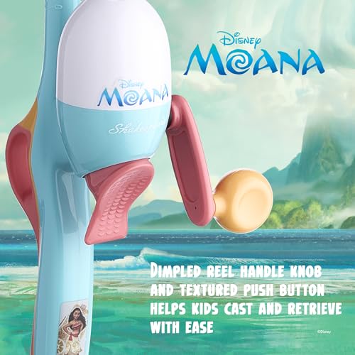 Shakespeare Youth Fishing Reel and Rod Combo - color: Disney Moana 7 pc Kit