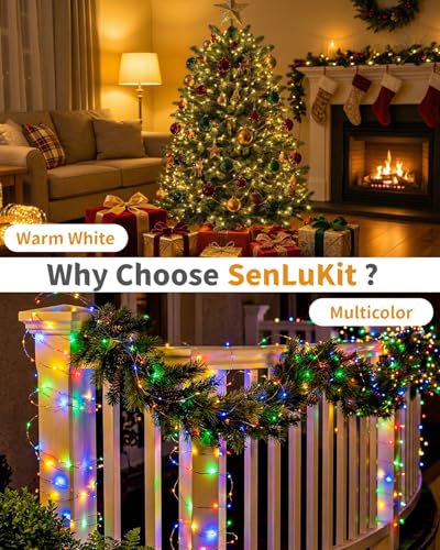 Solar Fairy String Lights 2 Pack Outdoor Remote Total 79FT 240LED Warm Multicolor 11 Mode Solar Powered Waterproof Copper Wire Twinkle String Light for Christmas Garden Tree Wedding Yard Decoration - size: 2 Pack