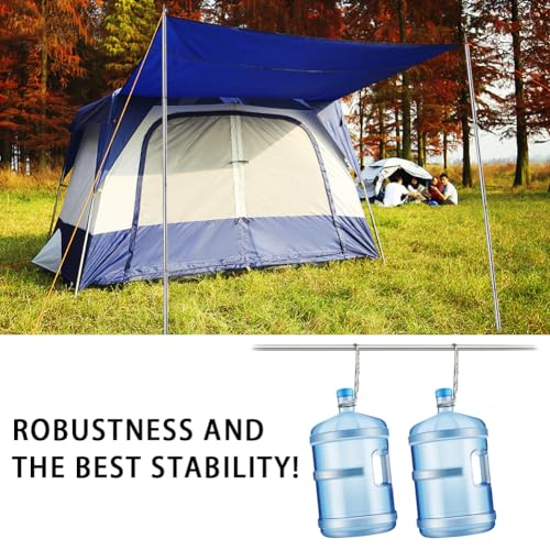 SANLIKE Tent Poles for Tarp, 6.6' Tarp Poles Set of 2, Tent Poles Replacement, Telescoping Pole, Canopy Poles, Camping Poles for Rooftop Tents, Trekking Poles for Rain Fly, Camper, Awning - color: 6.6' - Set of 2 - 0.75'' Dia