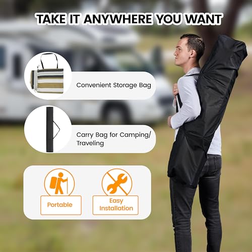 Yaheetech Double Hammock w/Stand, 2-People Hammock & Stand Set w/Storage Bag & Carrying Bag, Outdoor/Indoor Heavy-Duty Portable Hammock, 450LB Capacity - Desert Stripe