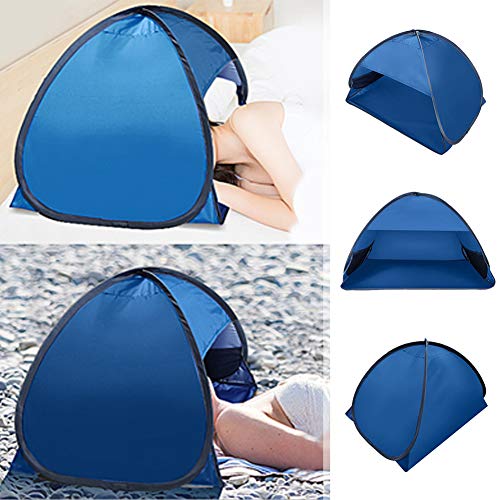 Beach Sun Shelter,Instant Sun Protection Canopy with Zippered,Beach Lounge Chair Boat,Anti-UV Mini Automatic Shade Tent Canopy for Outdoor Picnic Beach Camping - size: Medium