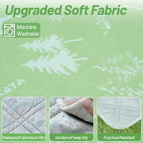 Extra Large Picnic Blanket 78" X 78" Foldable Washable Waterproof Sandproof Soft Cute Picnic Blankets Outdoor Picnic Mats for Camping Beach Blankets Party Park Accessories (Deer)