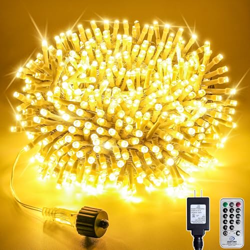 66FT 200 LED Warm White String Lights, 8 Modes Fairy Lights with Timer, IP65 Waterproof & Durable Indoor Outdoor Decor for Garden, Patio, Party - color: Warm Whtie, size: 200LED