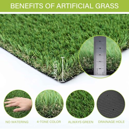 Sunturf Fake Grass for Dogs to Pee on, Artificial Grass for Dogs , Dog Pee Pads Extra Large, Outdoor Grass Mats, Washable, 5x10FT Puppy Potty Training Rug, Strong Permeability, Washable - size: 5x10 FT