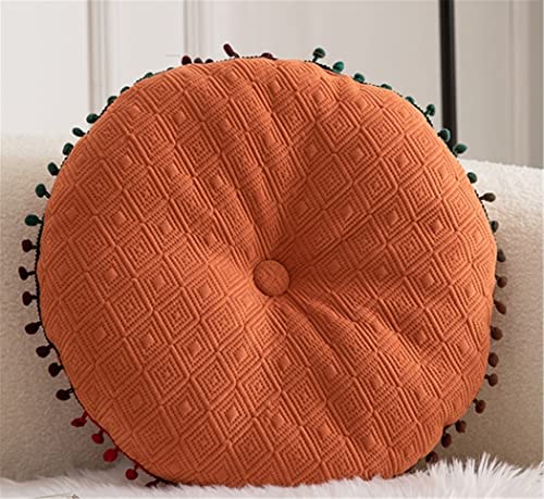 Round Cushion Ball Round Pillow Sofa Cushion Floor Pillow (Orange, 15.7in40cm) - color: Orange