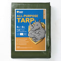 GUARD SHIELD Green Tarp Waterproof 6x6 Feet Medium Duty All Purpose Poly Tarps Cover 7mil - color: Green, size: 6x6