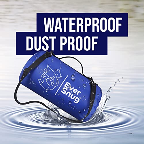 EverSnug Large Waterproof Outdoor Blanket - Extra Thick Premium Quilted Fleece, Waterproof & Windproof, Great for Camping, Picnics, Beaches, Stadiums, Dogs - color: Navy Blue