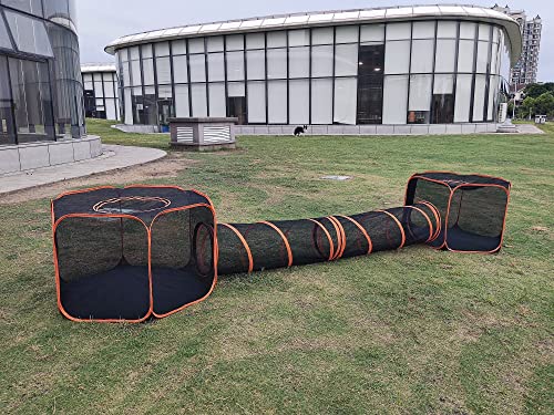 Pet Cat and Dog Tunnel Tent Foldable Pet Tent Outdoor Pop Up Pet Playpen Cage Fences House (Styles 3) - style: Styles 3