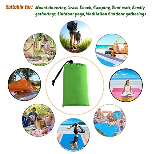 Waterproof Camping Tarp, Ultralight Tent Footprint Backpacking Tarp for Camping, Hiking and Outdoor Activities (Green) - color: Green