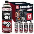 Chef Master 72x 8oz Butane Fuel Canister - Butane Torch Refill & Camp Stove Fuel - Gas Canister for Picnics, Outdoor Cooking, Grilling - Camp Stove, Torch Fuel Camping Essentials - 90340 - size: Pack of 72