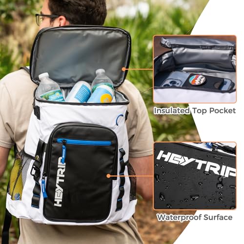 Heytrip Backpack Cooler 36/54 Cans, Insulated Portable Large Leakproof Waterproof Cooler Bag, 20 Hours Cold Retention for Lunch Camping Travel Beach Picnic - color: Gray - 36 Cans with 2 Pouches