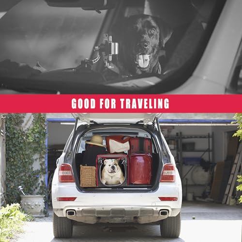 32inch Small Medium Pop Up Kennel,Collapsible Travel Pet Crate, Indoor and Outdoor Portable Dog Enclosure, Portable Pet Car Seat Kennel - size: Small