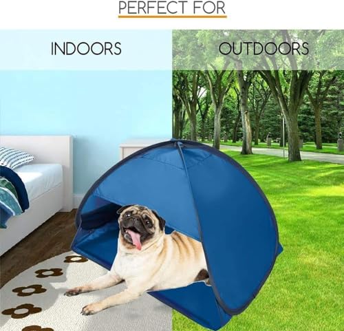 Beach Sun Shelters,Instant Sun Shade Canopy Head PopUp Canopy Automatic Shade Tent for Camping Fishing Hiking Picnic Portable Shelter Windproof Waterproof with Mobile Phone Stand, 80cm - color: Blue-Waterproof-31.5in