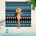 Beach Blanket 78''×81'' Suits 1-5 Adults Waterproof Sandproof Oversized Waterproof Lightweight Durable Beach Blanket Large Picnic Mat for Travel Camping Picnic - color: Boho, size: 78''x81''