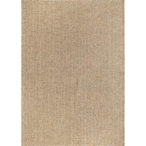 Luul Home Easy Jute Rugs 5x7 Natural Color Living Room Indoor Outdoor Area Rug for Farmhouse Patio and Kitchen Rug High Traffic Washable Easy to Clean Solid Boho Woven Design Outside Carpet (5 x 7) - color: Natural, size: 5' x 7' (Rectangular)